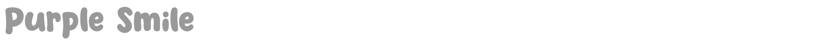 Purple Smile font preview